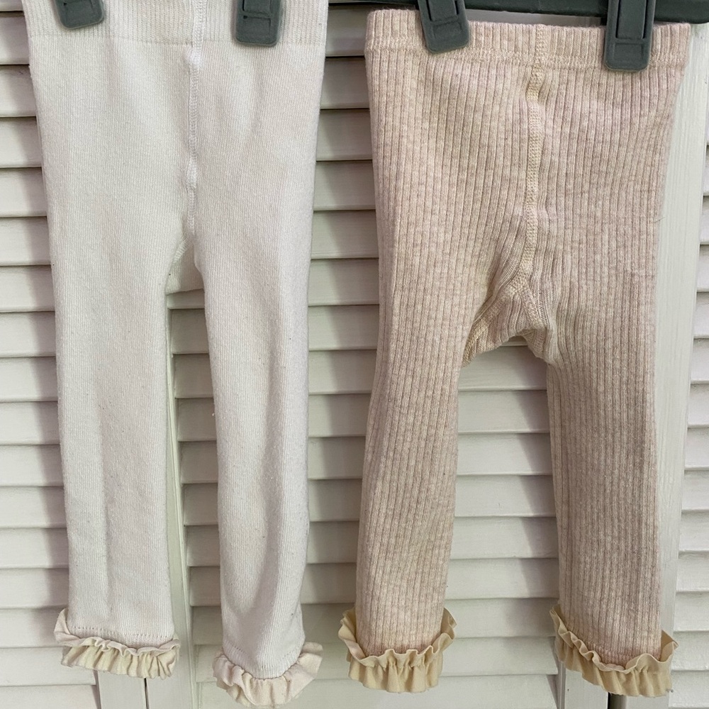 RUFFLE BUTT Leggings ~2 pair~ 6-12mos